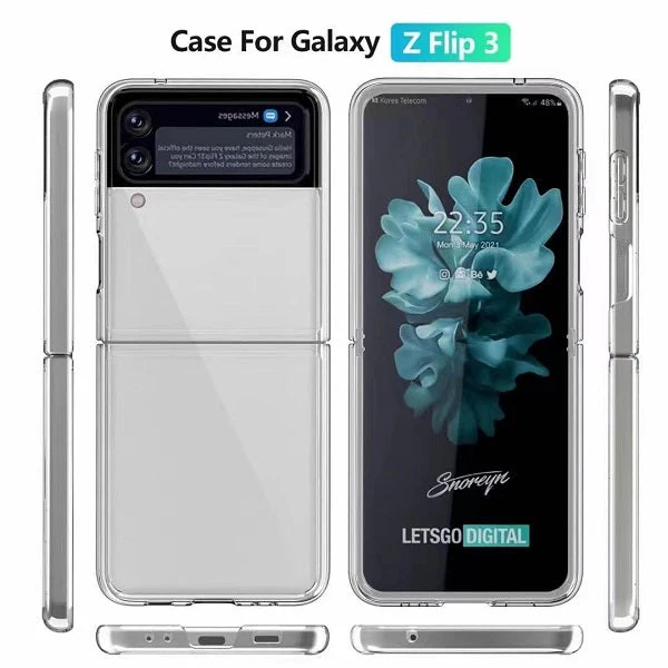 N.Brandz Galaxy Z Fold3 Protective Case (Clear) - Image 3