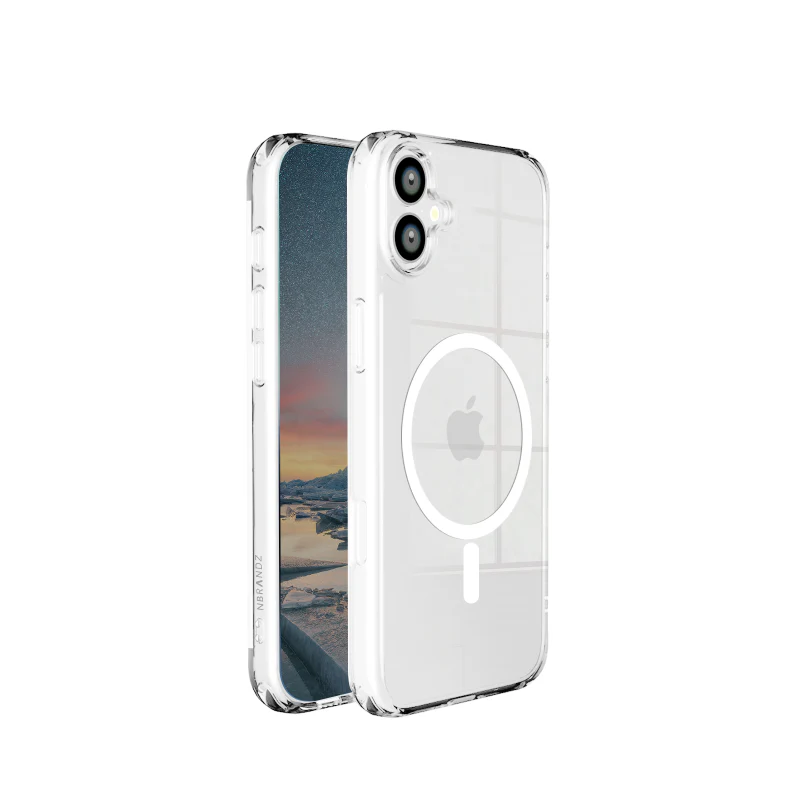 N.Brandz iPhone 16 Plus N-MagClairo-IP1667/ClairoMag Anti-Yellow qi2/MagSafe Clear Case - Image 3