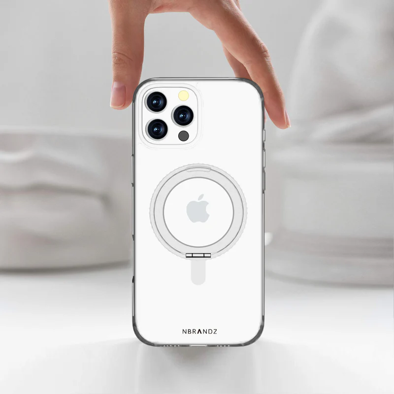 N.Brandz iPhone 16 Pro Max N-Mag360-IP16Pro69-CL/MagClairo 360 Rotated Stand Clear Case - Image 3