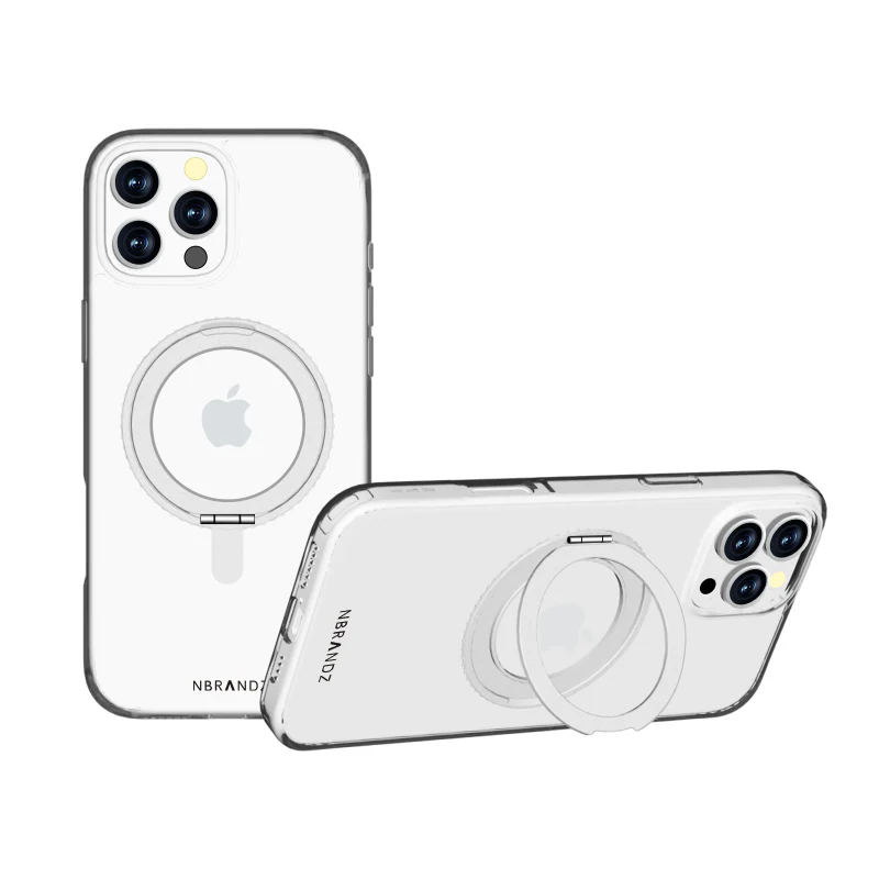 N.Brandz iPhone 16 Pro Max N-Mag360-IP16Pro69-CL/MagClairo 360 Rotated Stand Clear Case - Image 5