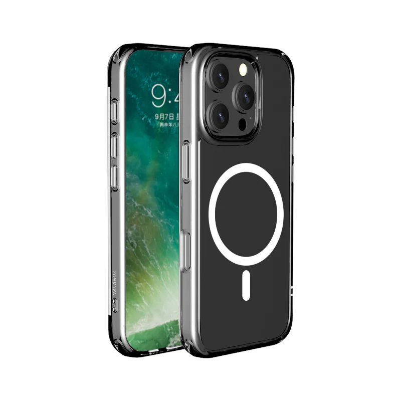 N.Brandz iPhone 16 Pro N-MagClairo-IP16Pro63/ClairoMag Anti-Yellow qi2/MagSafe Clear Case - Image 2