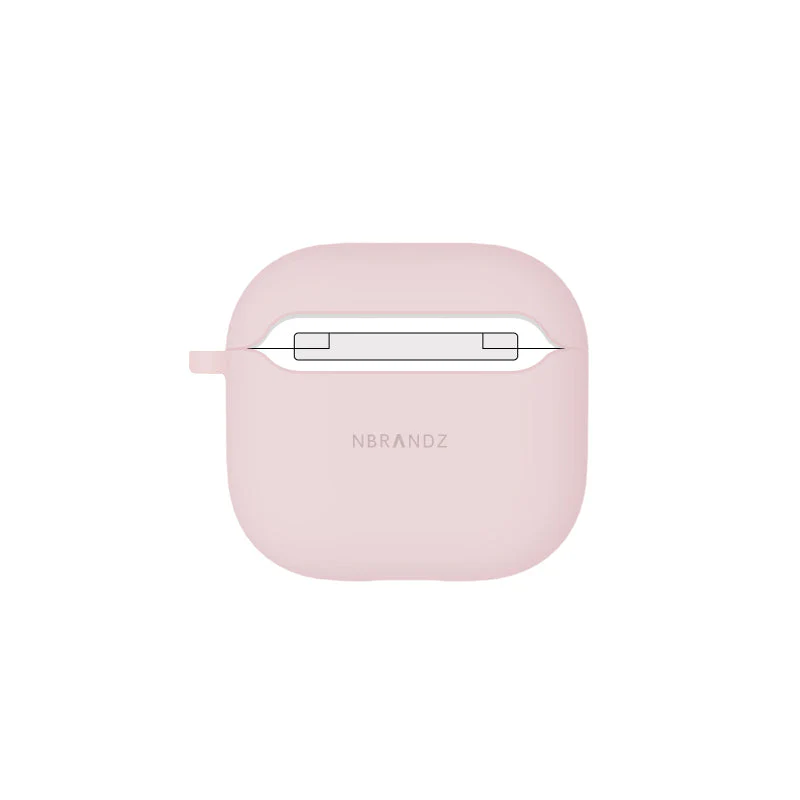 N.Brandz N-AP4-Silicon-PK Airpod 4 Hybrid Silicon Hard Case (Pink) - Image 3