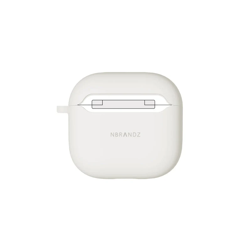 N.Brandz N-AP4-Silicon-ST Airpod 4 Hybrid Silicon Hard Case (Stone) - Image 2