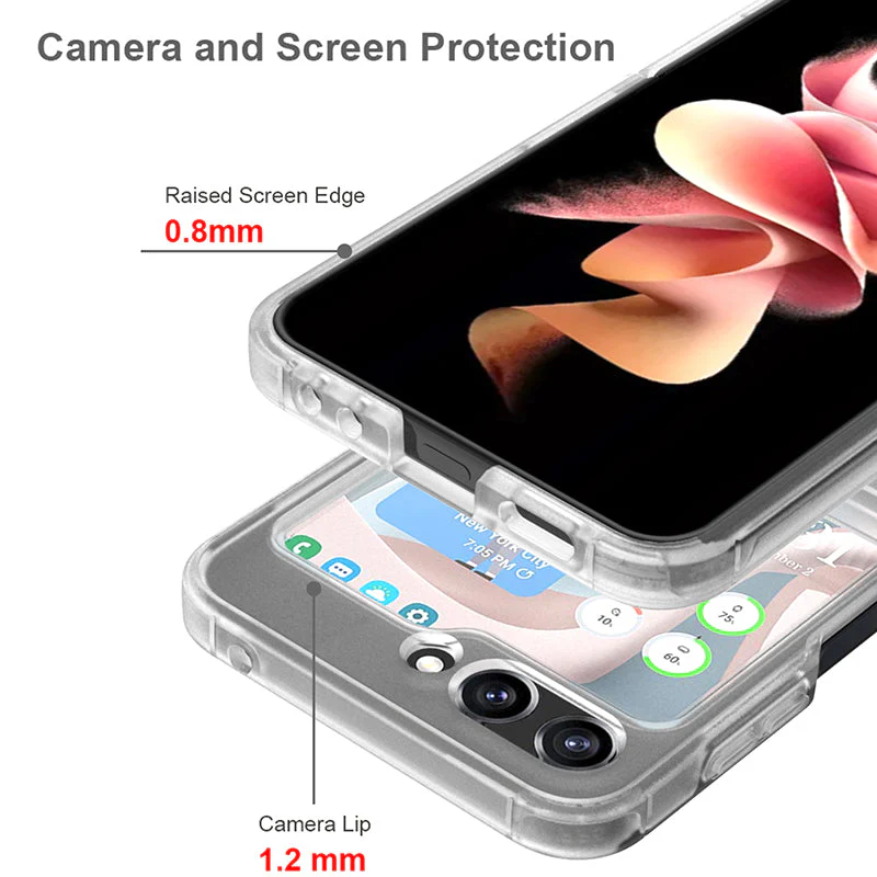 N.Brandz N-Clear-FLIP5-CL Clear Protective Case for Samsung Flip5
