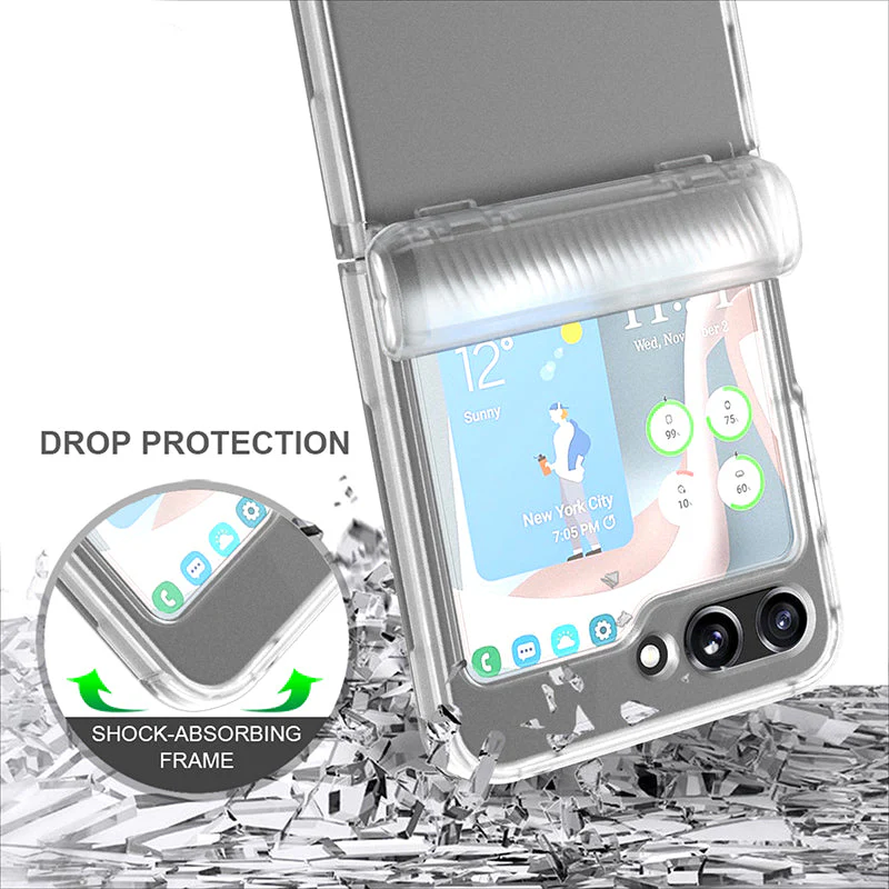 N.Brandz N-Clear-FLIP5-CL Clear Protective Case for Samsung Flip5 - Image 4