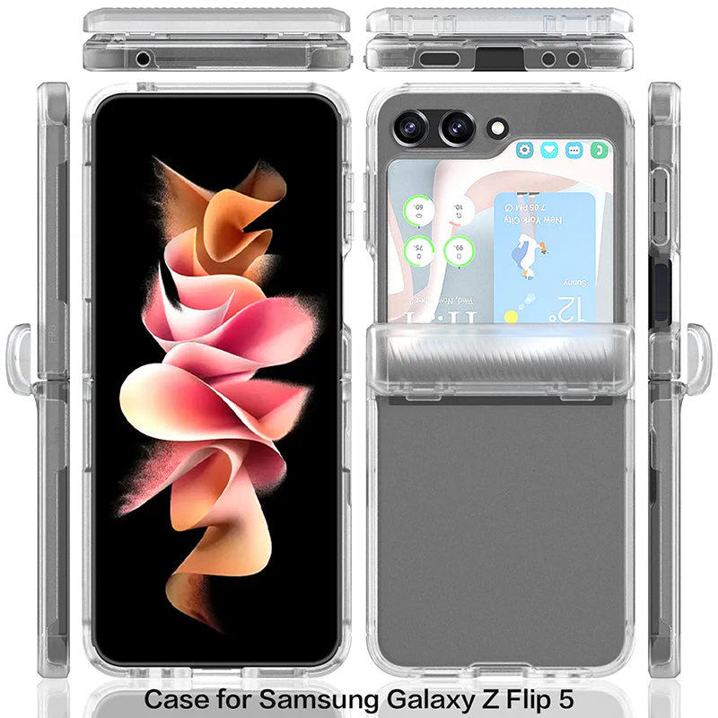 N.Brandz N-Clear-FLIP5-CL Clear Protective Case for Samsung Flip5 - Image 5