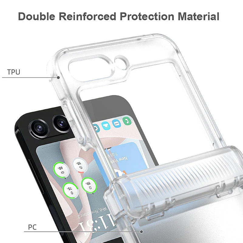 N.Brandz N-Clear-FLIP5-CL Clear Protective Case for Samsung Flip5 - Image 6