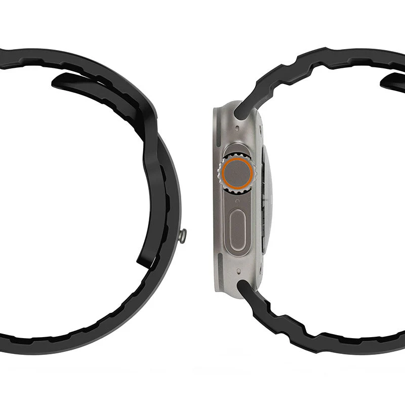 N.Brandz N-SBPro-49-BK Sport Band Pro for Apple Watch 49/46/45/44/42mm Series Ultra, 1-10/SE (Black) - Image 3