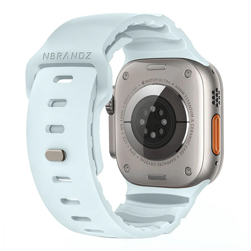 N.Brandz N-SBPro-49-IB Sport Band Pro for Apple Watch 49/46/45/44/42mm Series Ultra, 1-10/SE (Ice Blue) - Image 5