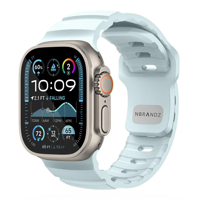 N.Brandz N-SBPro-49-IB Sport Band Pro for Apple Watch 49/46/45/44/42mm Series Ultra, 1-10/SE (Ice Blue) - Image 6