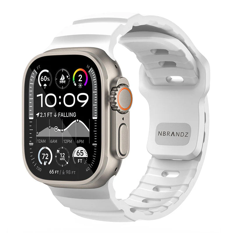 N.Brandz N-SBPro-49-LB Sport Band Pro for Apple Watch 49/46/45/44/42mm Series Ultra, 1-10/SE (Luminous Blue) - Image 2