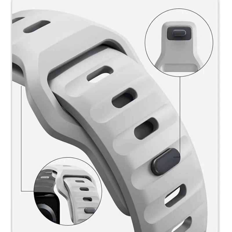 N.Brandz N-Sport41-GY 41mm/40mm/38mm UrbanStrap Sport Band Apple watch (Grey) - Image 5
