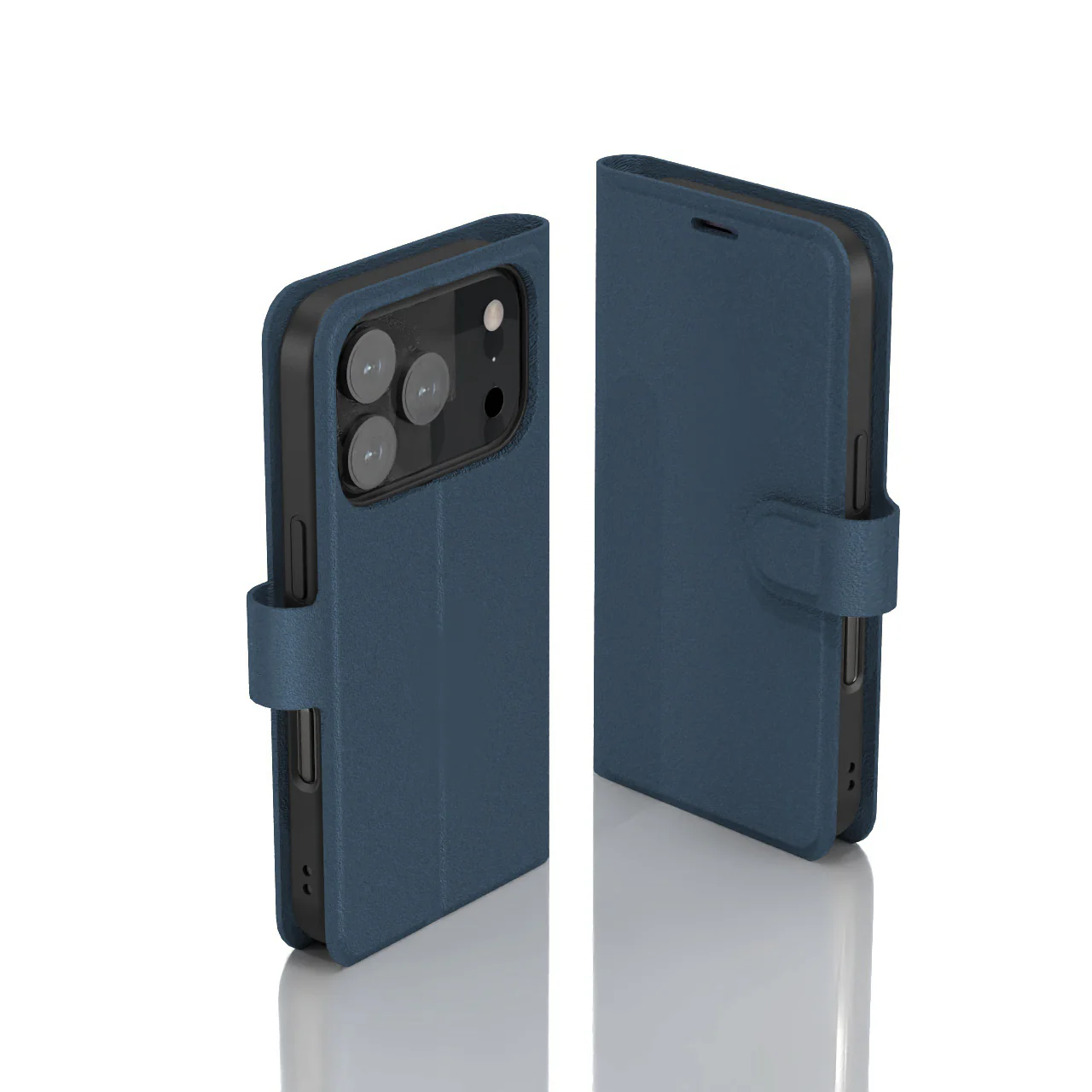 Nbrandz/N-Folio-iPhone 17 Pro Navy Blue Folio Leather Wallet Case - Image 7