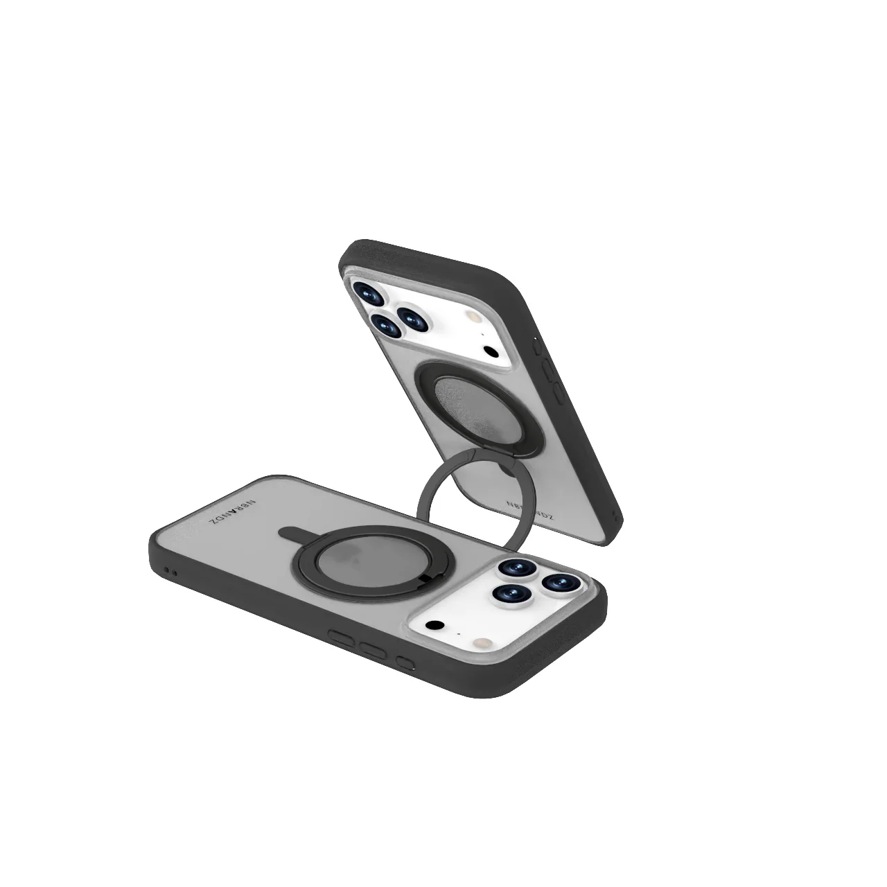 Nbrandz/N-Mag360-iPhone 17 Pro Max Matt Black Mag360 Touch 360 Rotation Protective Case - Image 5