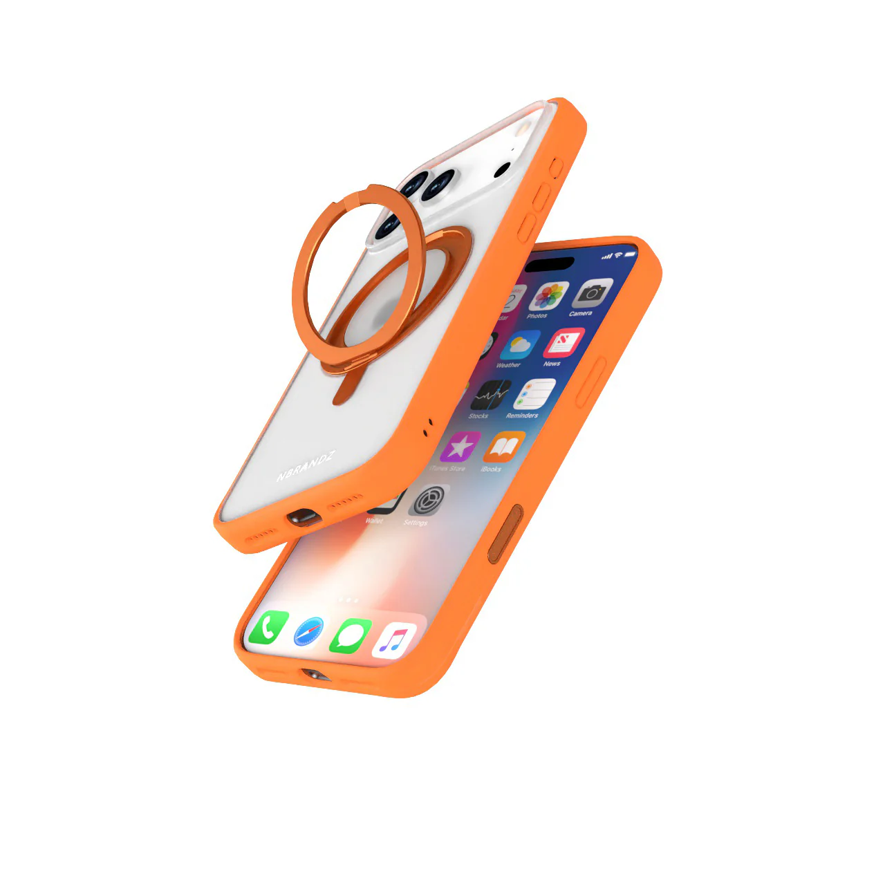 Nbrandz/N-Mag360-iPhone 17 Pro Max Sunset Gold Mag360 Touch 360 Rotation Protective Case - Image 3