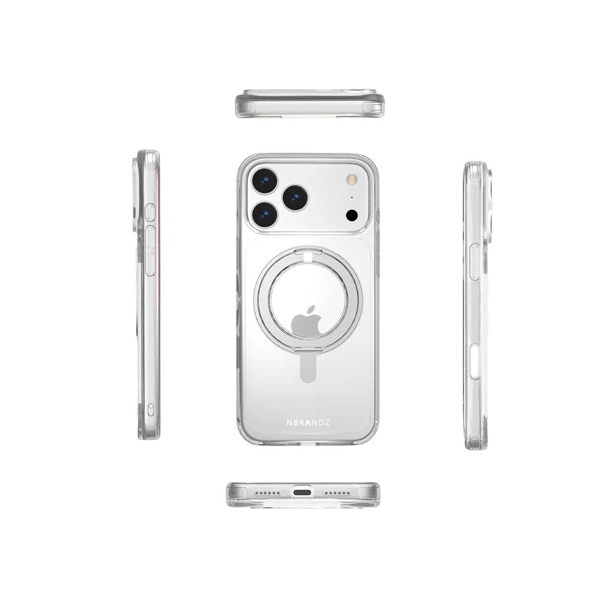 Nbrandz.N-Mag360-iPhone 17 Pro Clear Mag360 Touch 360 Rotation Protective Case - Image 8