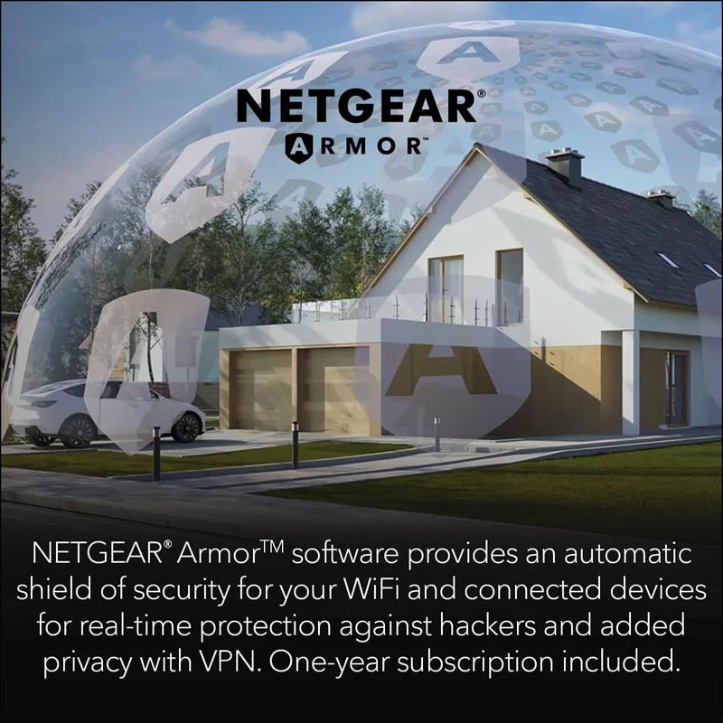 Netgear Orbi 970 Quad-Band WiFi 7 Mesh System - BE27000 27Gbps - 2-Pack - White (RBE972S) - Image 8