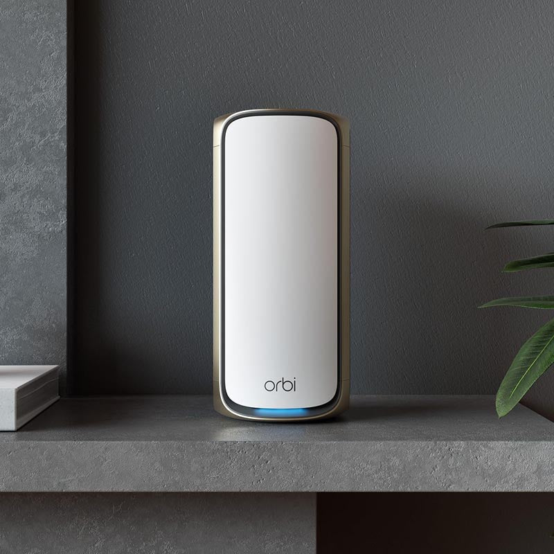 Netgear Orbi 970 Quad-Band WiFi 7 Mesh System - BE27000 27Gbps - 3-Pack - White (RBE973S) - Image 8