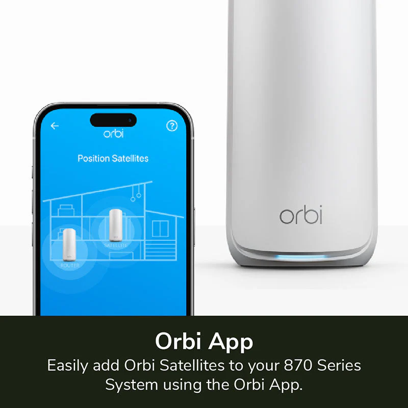 Netgear RBE870 Orbi 870 Wi-Fi 7 Mesh Add-on Satellite - Image 6