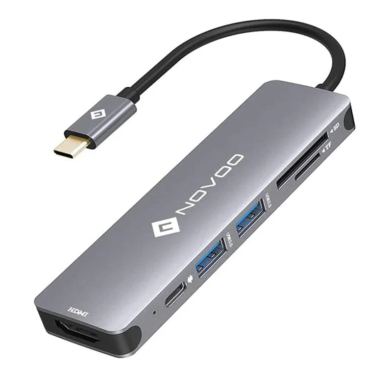 Omars Novoo R6 PD 6-in-1 USB-C Hub - Image 2