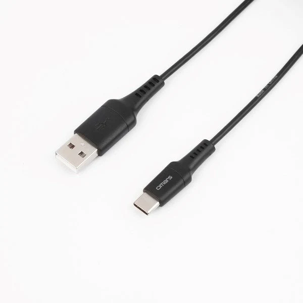 Omars OMCB002 USB-A to USB-C 3A Charging Cable 1.2M (Black)