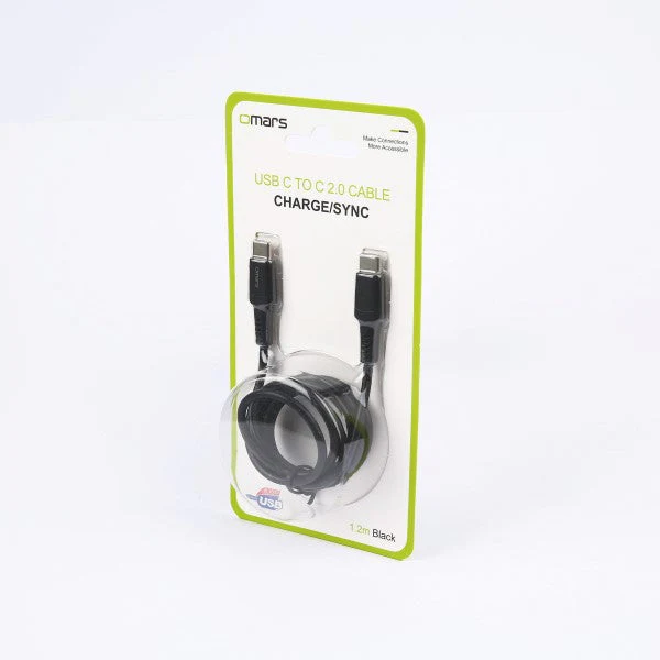 Omars OMCB003 USB-C to USB-C 3A Charging Cable 1.2M (Black) - Image 5