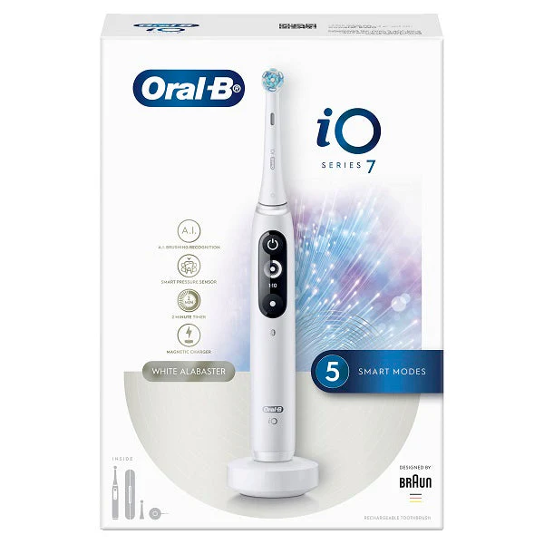 Oral B IOM 72A11B IO Series 7 Rechargeable Toothbush (White) - Image 2