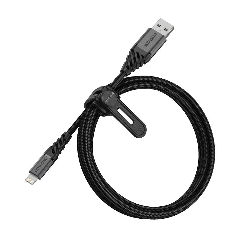 OtterBox Premium USB-A To Lightning 1m Cable (Dark Ash) - Image 2