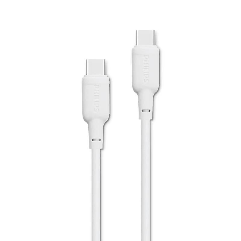 Philips DLC6541CP/00 100W USB-C to USB-C Cable 1.2M (White) - Image 2