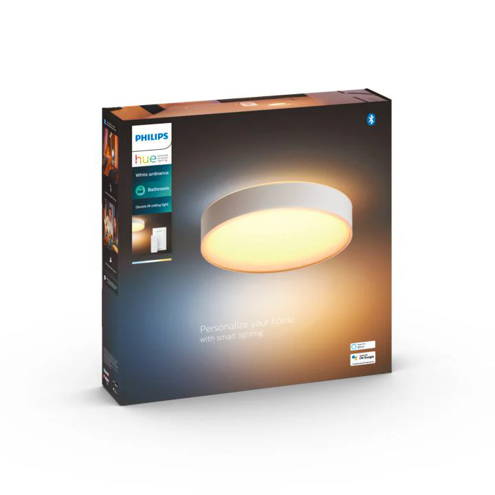 Philips Hue White Ambiance Devere Medium Ceiling Lamp - Image 2