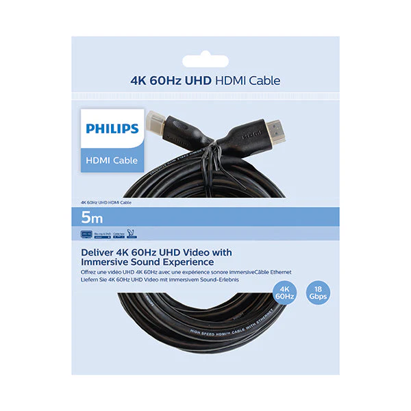 Philips SWV5551/00 5M HDMI to HDMI 4k UHD 60Hz Cable