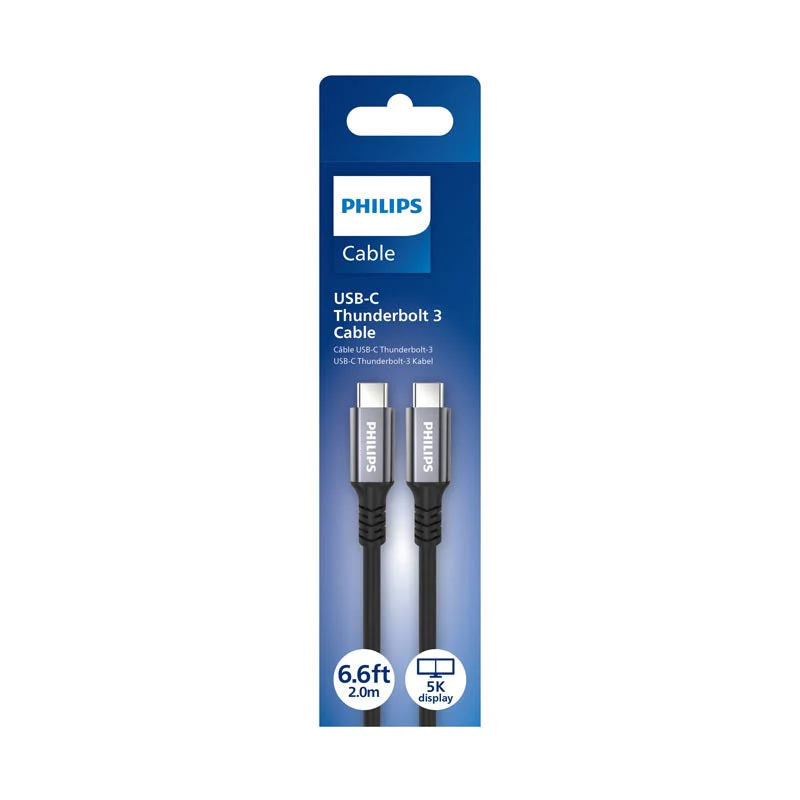 Philips SWV6702/00 USB C Thunderbolt 3 Cable 240W 2M - Image 2