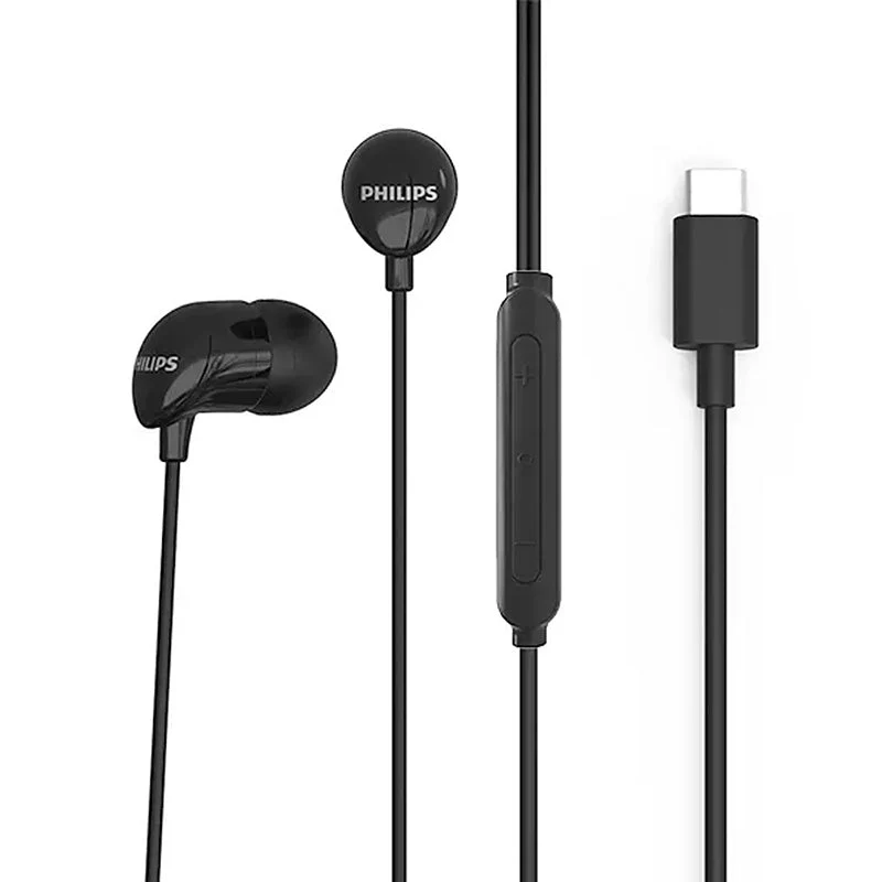 Philips TAE2146BK/97 USB-C In-Ear Wired Headphones 1.2M