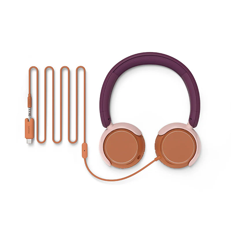 Philips TAK2000MP/00 Kids On-Ear Headphones (Maroon) - Image 5