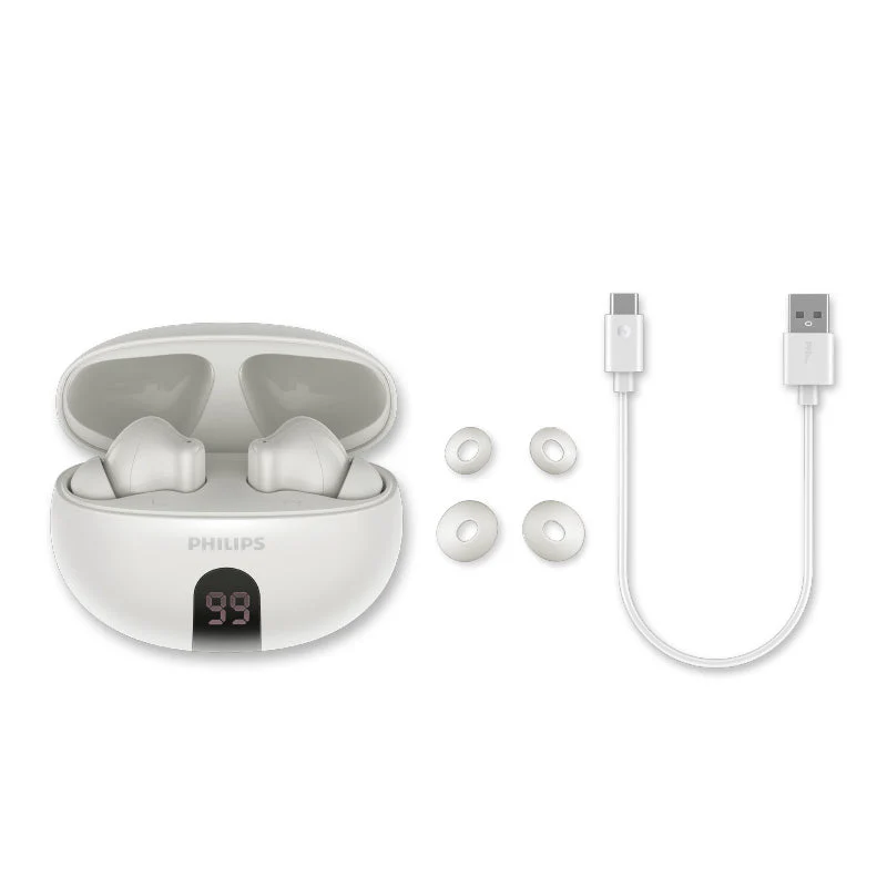 Philips TAT3559WT/97 True Wireless ANC In-Ear (White) - Image 4