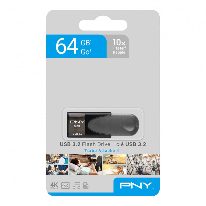 PNY Turbo Attache 4 64GB USB 3.2 Flash Drive - Image 2