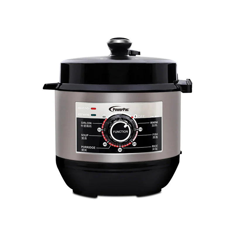 PowerPac PPC622-GY Pressure Cooker 6.0L