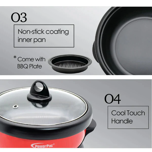 PowerPac PPMC181 2in1 Electric Hot Pot 2L - Image 7