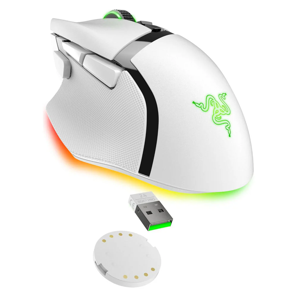Razer Basilisk V3 Pro 35K Wireless Gaming Mouse (White) - Image 2