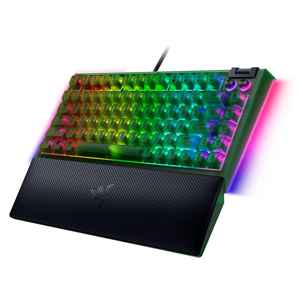 Razer BlackWidow V4 75% Wired Gaming Keyboard (Phantom Green) - Image 2