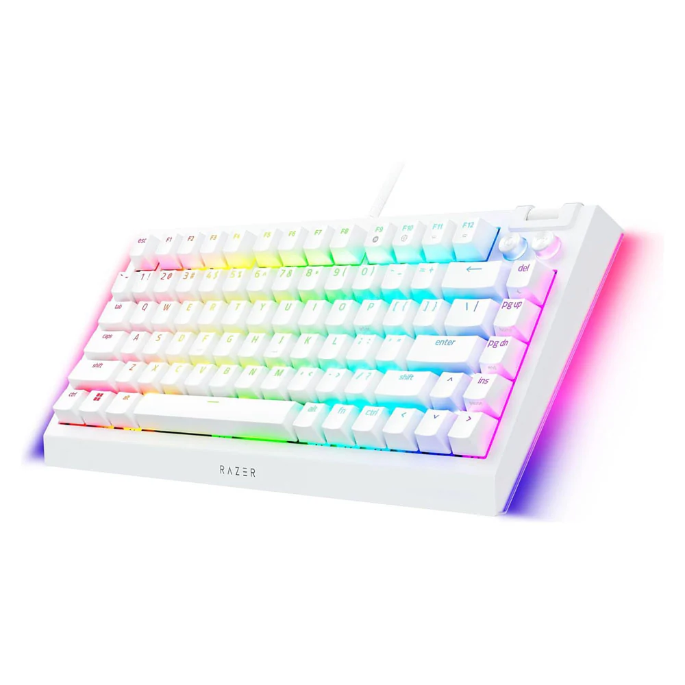 Razer BlackWidow V4 75% Wired Gaming Keyboard (White) - Image 2