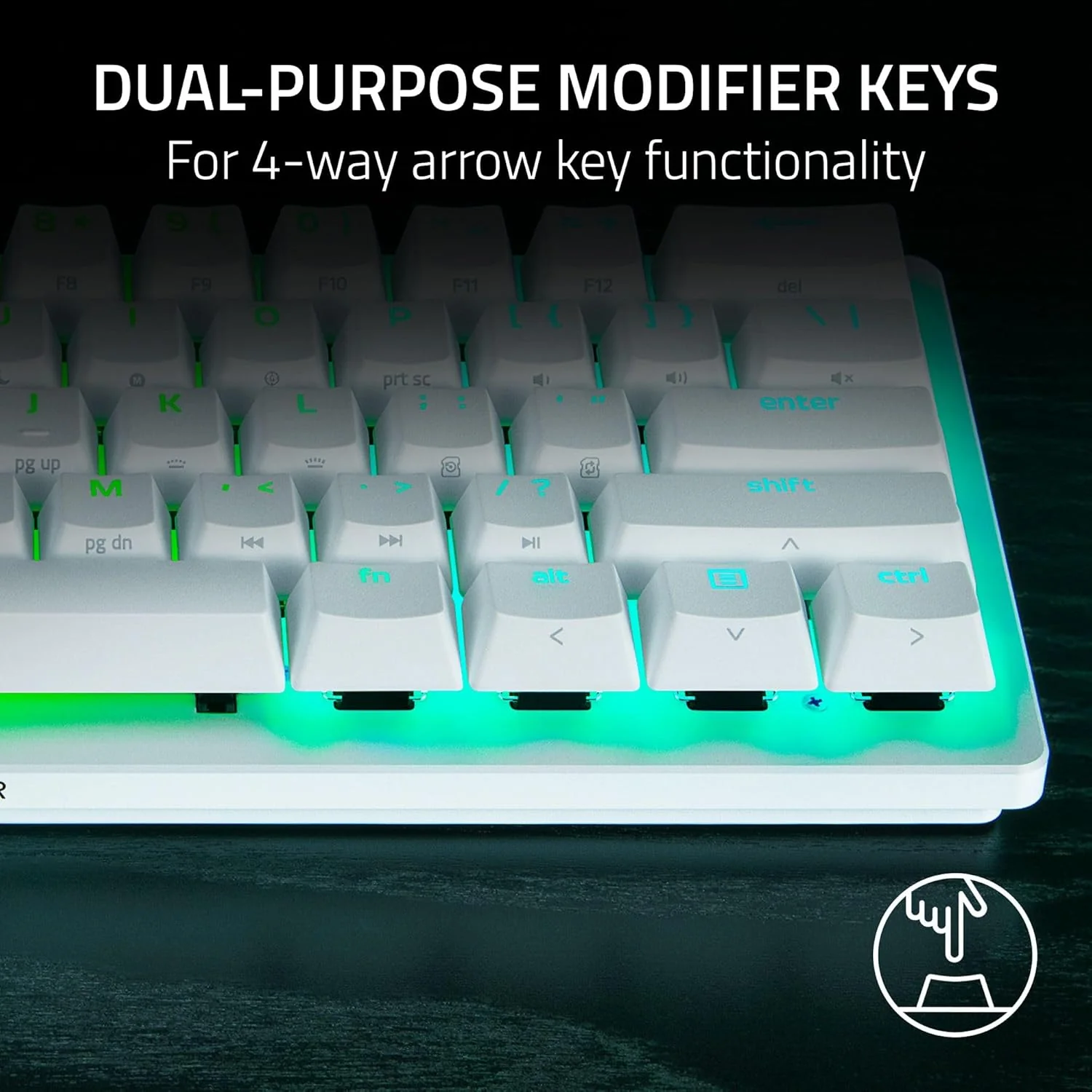 Razer Huntsman V3 Pro Mini Wired Gaming Keyboard (White) - Image 7