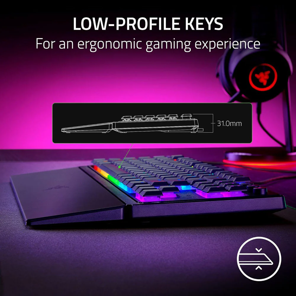 Razer Ornata V3 TKL Wired Gaming Keyboard (Black) - Image 2