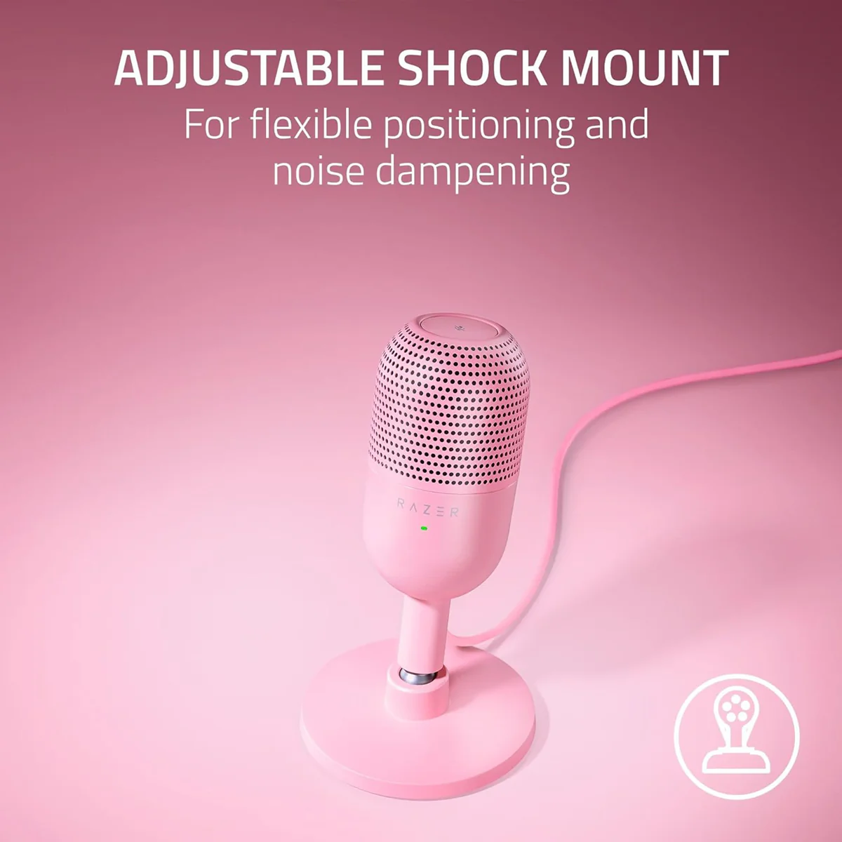 Razer Seiren V3 Mini Ultra-Compact USB Mic Quartz Edition - Image 5