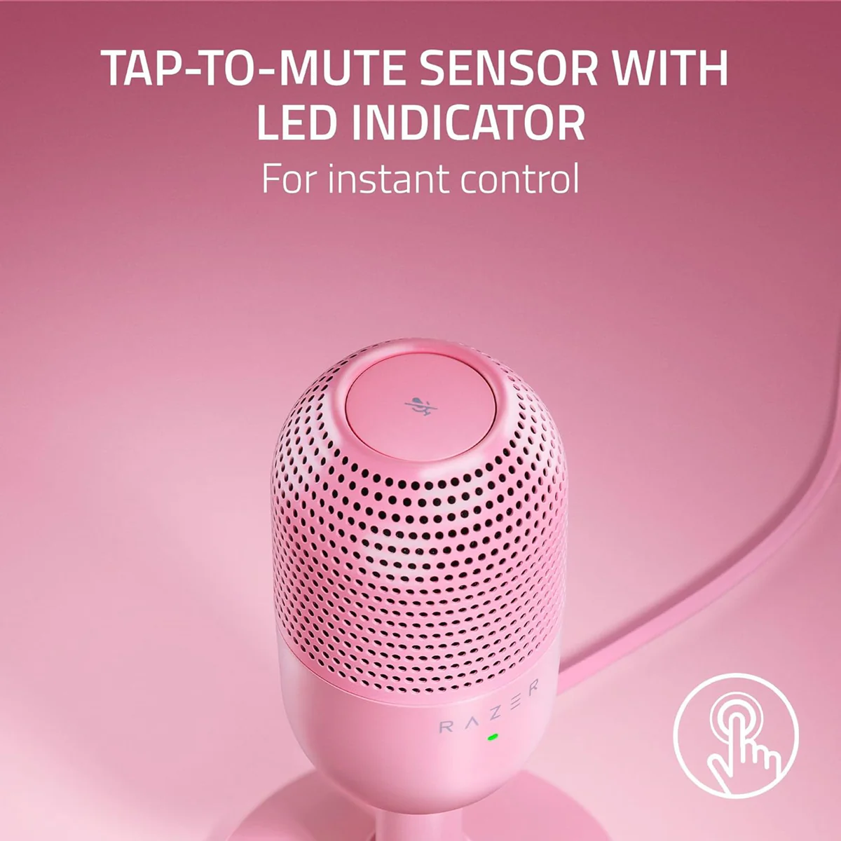 Razer Seiren V3 Mini Ultra-Compact USB Mic Quartz Edition - Image 6