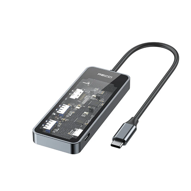 Recci RH16 5in1 PD 100W Multifunction Docking Station - Image 5
