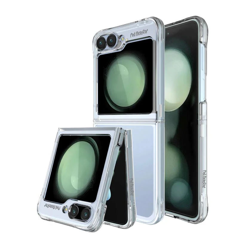 Redmonster ATN-PC-FO61 Galaxy Z Flip6 Armour Tough Naked Hard Clear Case - Image 2