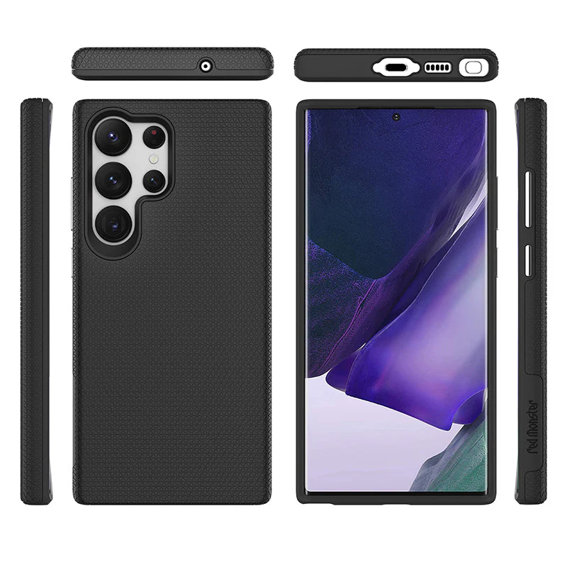 Redmonster Galaxy S23 Ultra Tough Naked Hard Hybrid (Black) - Image 6