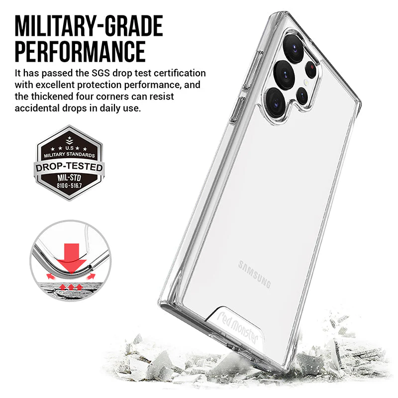 Redmonster Galaxy S23 Ultra Tough Naked Hard Space (Clear) - Image 4