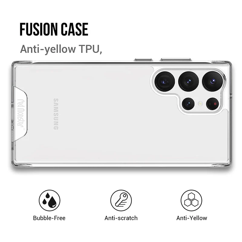 Redmonster Galaxy S23 Ultra Tough Naked Hard Space (Clear) - Image 5